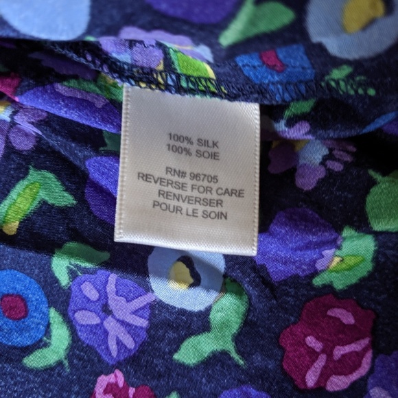 Silk boho tunic blouse - Picture 4 of 4